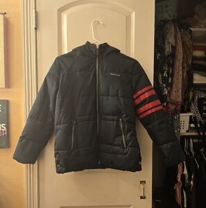 Perry Ellis boys jacket 10/12 black with red details